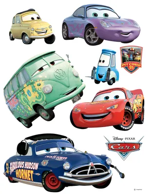 Immagine prodotto di Tatuaggio da parete Disney Cars rosso, blu e verde - 600179 - 65 x 85 cm