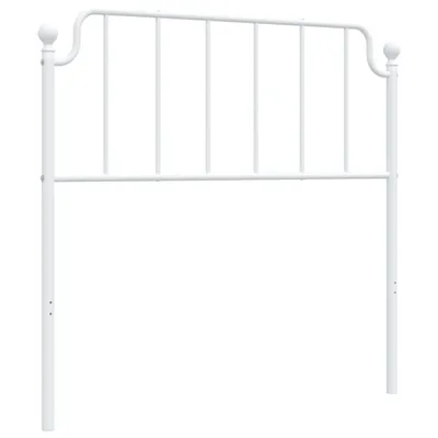Image de Tête de lit de rechange en métal blanc 100 cm