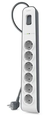 Produktbild von Belkin Surgemaster Überspannungs schutz 6-fach Steckerleiste