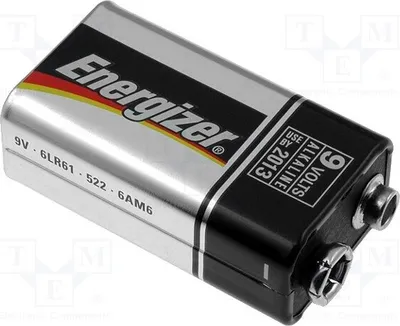 Immagine prodotto di 1 x Batterie: alcaline. Numero di batterie: 1. Ricaricabile: no. Tipo di batteria: 6LR61, 9V, 6F22