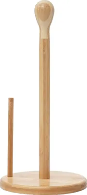 Obrázek produktu pro Držák na kuchyňské role HWC-B84, Držák na role Stojan na kuchyňský papír, bambus 34x16x16cm