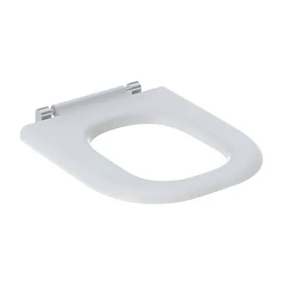 Immagine prodotto di Siège de WC adaptable Geberit Renova Nr. 1 Comfort, sans barrière, antibactérien, design carré, 572840000, 572840000