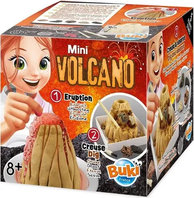 Obrázok produktu pre Buki Mini Volcano, sada na pokusy, Vulkanológia, 8 rok / roky, Viacfarebný