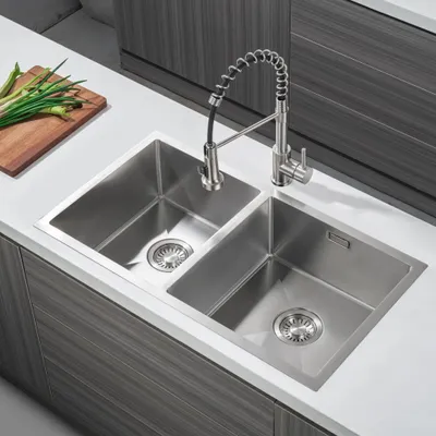 Zdjęcie produktu dla LOMAZOO zlewozmywak Windsor 81,5 × 45 cm, 2 komory
