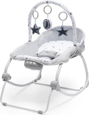 Obrázok produktu pre Multifunkčné hojdacie lehátko pre miminko Baby Mix hviezdičky zelené