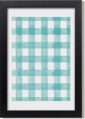 Produktbild von Bild 20x30 MDF-Rahmen, Wandkunst Blaues Gitter