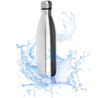 Produktbild von Edelstahl Trinkflasche 750 ml, Isoliert, Doppelwandig, BPA-frei, Für Kinder