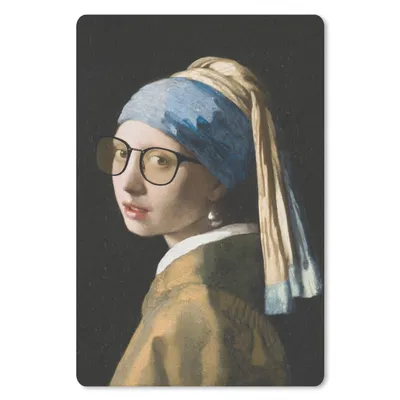 Produktbild von MuchoWow® Mauspad Mousepad Das Mädchen mit dem Perlenohrring - Johannes Vermeer - Brillen 40x60 cm - Mousepads - Maus Mat - Pad - Mausunterlage - Schreibtisch Accesoire