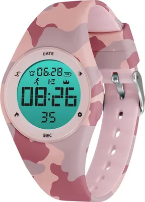 Produktbild von BEN NEVIS Digitale Kinderuhr für Jungen, wasserdicht, LED-Licht, Wecker, Stoppuhr, Datum, Fitness Tracker mit Schrittzähler & Distanz, Silikon-Armband