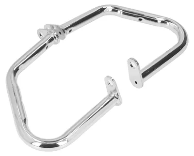 Image de 2 protections de moteur en acier pour moto, côté gauche et droit, de remplacement, compatibles avec les modèles Bonneville et Thruxton, avec finition chromée