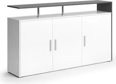 Produktbild von Vicco Kommode Amato, 160 x 91.6 cm, Weiß/Anthrazit
