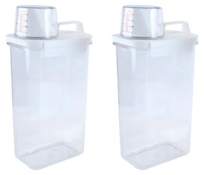 Immagine prodotto di Contenitori ermetici per alimenti, capacità 2,3 litri - Set da 2, colore bianco