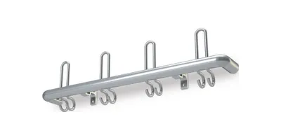 Produktbild von Wandgarderobe Alu.F2 8 Hut-/16 Mantelh.L.1600mm Hakenabstand 200mm