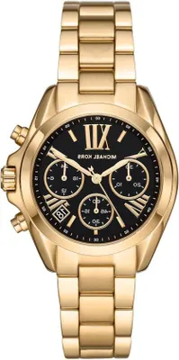Zdjęcie produktu dla Chronograf Weissglas – zegarek damski – wskazanie godziny i daty – koperta 36 mm – w kolorze złotym