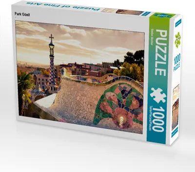 Produktbild von CALVENDO Puzzle Park Güell | 1000 Teile Lege-Größe 64x48cm Foto-Puzzle für glückliche Stunden