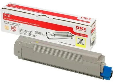 Obrázok produktu pre OKI 43487709, 6000 strany, Žltá, 1 kusov