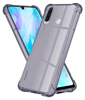 Zdjęcie produktu dla Techsuit Shockproof Clear etui na Huawei P30 Lite P30 - dymione czarne