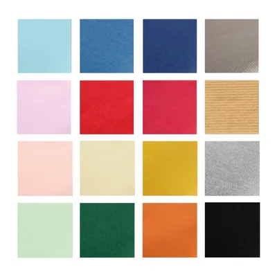 A grid of 16 squares, each displaying a different color or textured material sample.