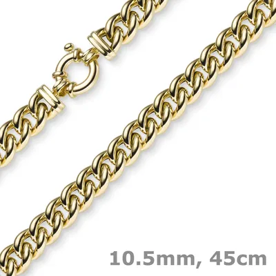 Panzerkette-aus-585-Gelbgold-45cm