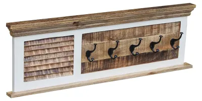 Zdjęcie produktu dla Wieszak ścienny 120 x 40 cm „Nizza” mango biały naturalny