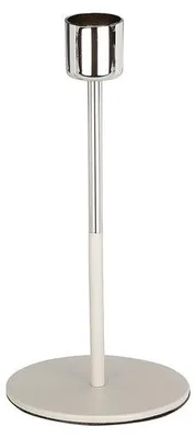Produktbild von Kerzenhalter silber 17cm aus Metall