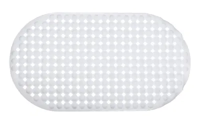 Produktbild von BADEWANNENEINLAGE 66x37cm Weiss rutschfest Antirutschmatte Wanneneinlage Badewannenmatte Antirutsch Matte Anti Rutsch Einlage 67