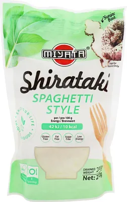 Produktbild von Miyata Shirataki Nudeln Spaghetti Form 270g/ATG200g