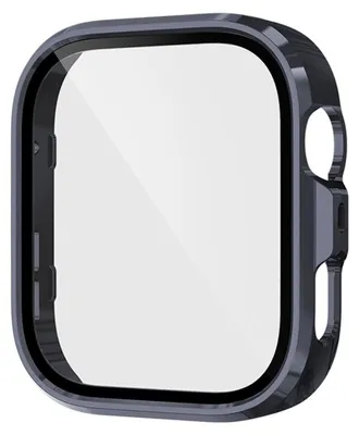 Immagine prodotto di Per Huawei Watch Fit 4 Pro Custodia in plastica per orologio + vetro duro temperato 9H Blu