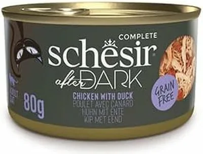 Obrázok produktu pre Schesir 21112303, Dospelý, Akékoľvek plemeno, Kuracie mäso, Kačka, 80 g, Bez obilnín