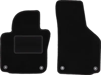 Immagine prodotto di Wielganizator tappetini auto velours anteriori adatto per Skoda Octavia II (2004-2013, station wagon, liftback) neri, set 2 pz, con fissaggi