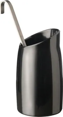 Produktbild von APS 83868 Dressingtopf CASUAL, Ø 12 cm, Höhe 21,5 cm, Melamin schwarz, 1 Liter