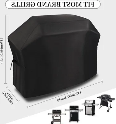Produktbild von Wasserdichte BBQ-Abdeckung 147x61x117 cm, 420D Oxford, schwarz, winddicht