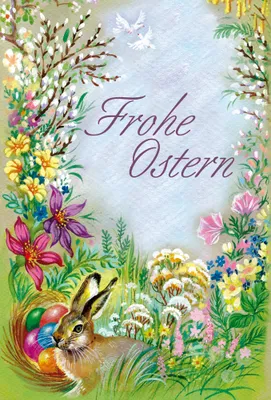 Produktbild von Ostern - Glückwunschkarte im Format 11,5 x 17 cm mit Briefumschlag