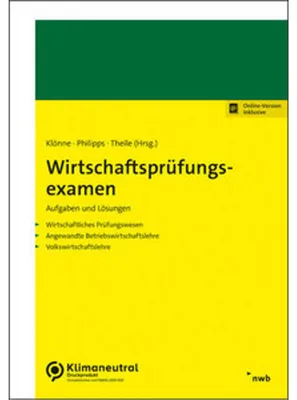 Immagine prodotto di Wirtschaftsprüfungsexamen. Aufgaben und Lösungen