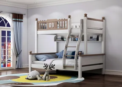 Immagine prodotto di Letto a castello, letti a soppalco, letti a castello, legno massello, camere per bambini e ragazzi
