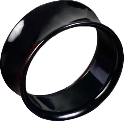 Produktbild von viva-adorno 22mm Double Flared Flesh Tunnel Plug Tube Tunnel ohne Gewinde Kunststoff Acryl verschiedene Farben Größe 3 - 22mm UFT,Tunnel schwarz