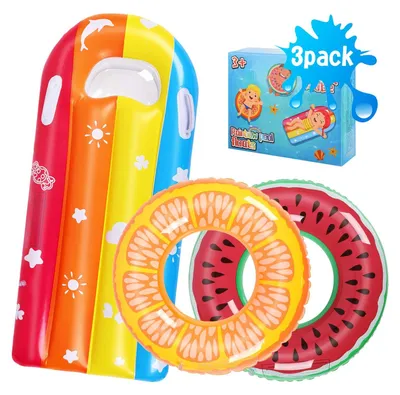 Productafbeelding van Omgoods - 3-Pack Opblaasbare Zwembanden voor Kinderen