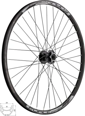 Produktbild von Vorderrad 26" FORCE BASIC DISC 559x19 HBM475 6b 36sh