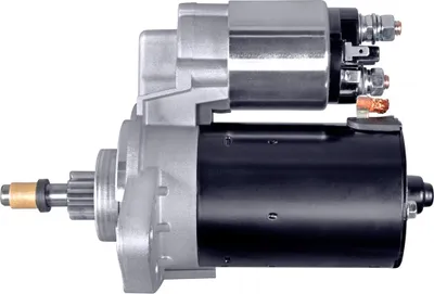 Productafbeelding van Startmotor, 12V, 0,9 kW, 9 tanden, HELLA, geschikt voor onder andere AUDI A3