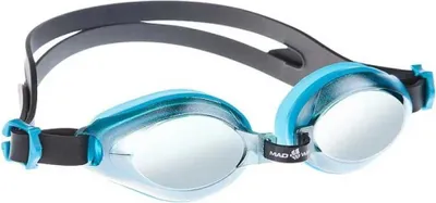 Produktbild von Madwave Aqua Junior Mirror Schwimmbrille Blau Jungen,Mädchen Blau One Size