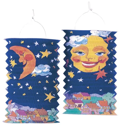 Obrázok produktu pre Vlak lampáš mesiac 28 cm vysoký, s 10ks