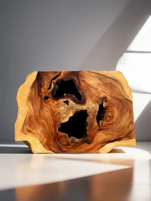 Produktbild von Holzplatte aus Tropenholz - Massive Tischplatte aus Regenbaumholz Platte 2 - 150x106x7 cm