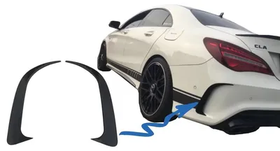 Zdjęcie produktu dla Tylny splitter bocznego odpowietrznika do Mercedes CLA W117 C117 X117 13-18 A45 Look.