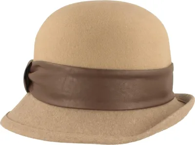 Mayser Nanni knautschbare Glocke mit Kontrastkrempe in beige