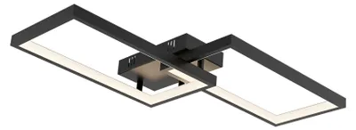 Produktbild von Braytron LED Deckenleuchte Dimmbar 40W Warmweiß Neutralweiß Kaltweiß 3CCT 4400 lm Rund Schwarz Aluminium IP20