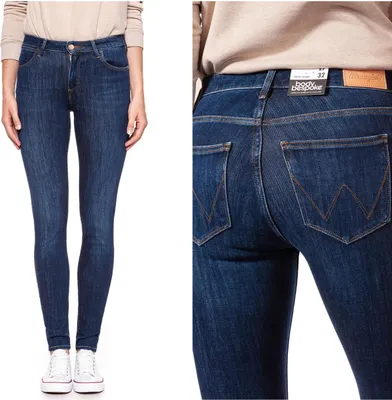 Produktbild von WRANGLER, Damen Jeanshose, Skinny fit, SUPER SKINNY, W26 L32, Blau, Jeans, baggyjeans, buggy