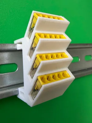Produktbild von SOIXX Hutschienenhalter XWD für WAGO 4x 2273-205 DIN Rail Hutschiene Halter Weiß