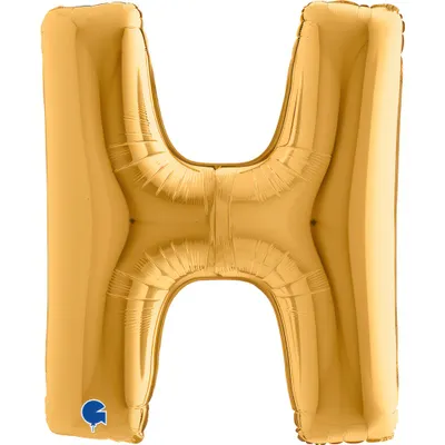 Immagine prodotto di Palloncino gonfiabile lettera H oro 102 cm