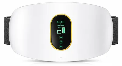 Produktbild von Massagegerät mit 3 Modi, 9 Intensitätsstufen, Mini-Massagegürtel für Rücken & Taille, USB-Ladefunktion, für Bauch, Rücken, Beine & Gesäß