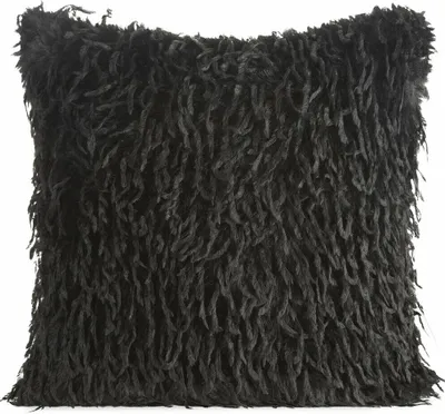 Zdjęcie produktu dla Eurofirany 461667, Czarny, Poliester, 100% Poliester, Monochromatyczny, 580 g/m², 45 x 45 cm